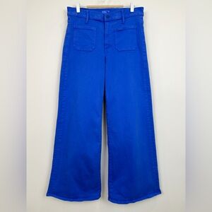 MOTHER Patch Pocket Undercover Sneak Wide Leg Jeans Blue Size 29